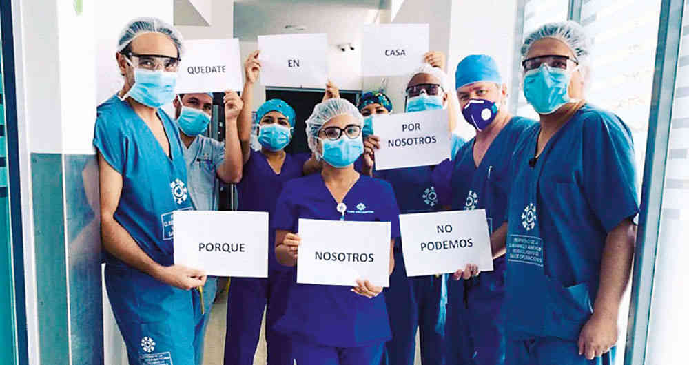22 organizaciones denuncian dramática situación del personal de la salud frente a la pandemia